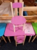 dětská barevná židlička růžová 